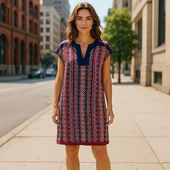 Laundry By Shelli Segal Dresses & Skirts - Laundry By Shelli Segal Geometric Boho Sheath Mini Dress